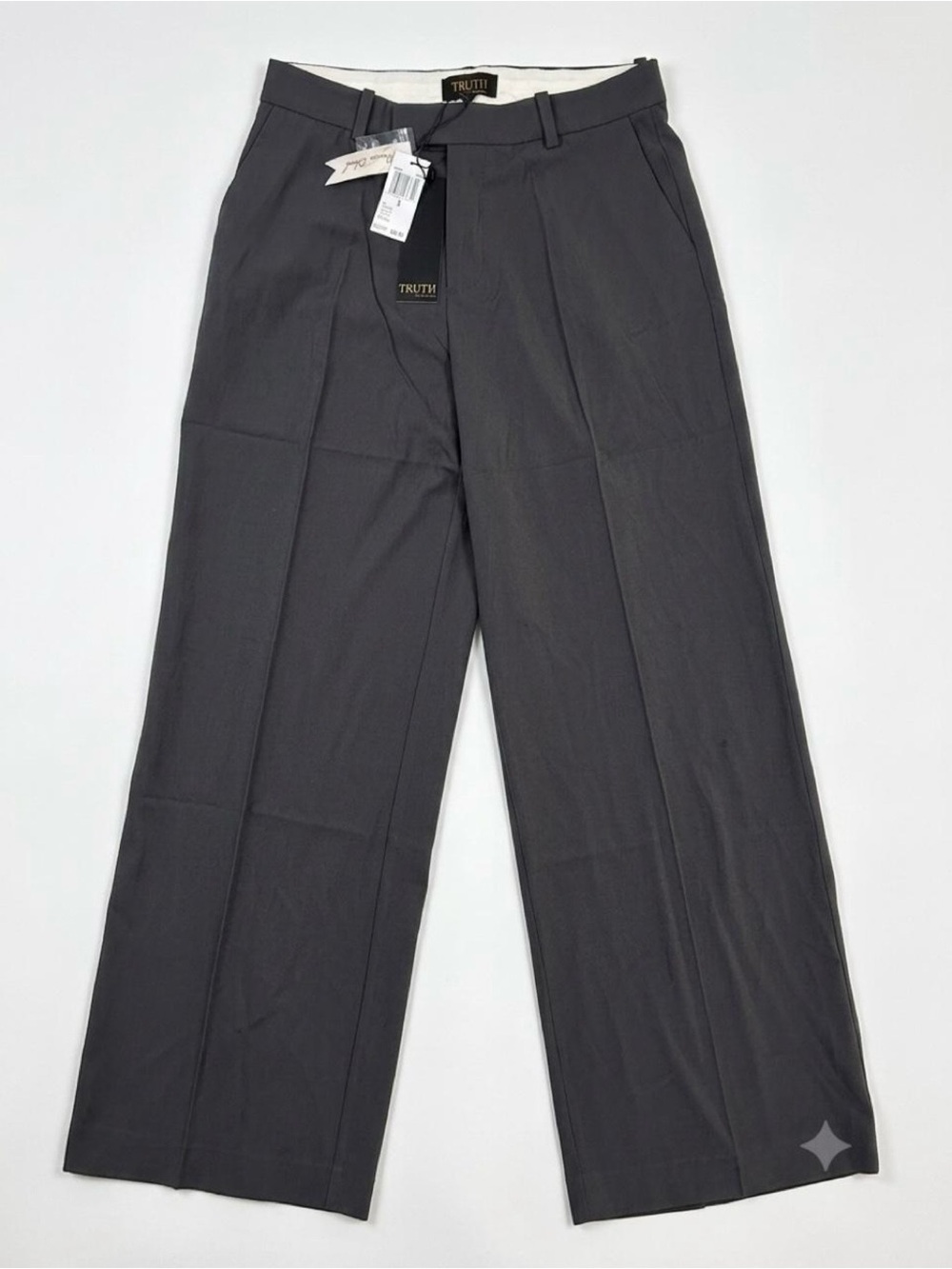 Truth by Republic Wide Leg Pants in Gray charcoal ladies